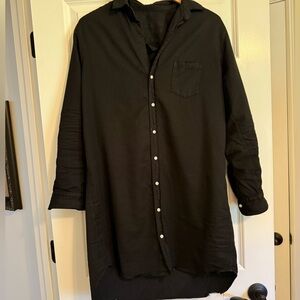 Frank & Eileen Black Button-Up